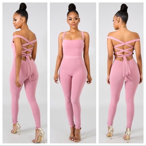 Pretty in Pink Jumpsuit - Picture 1 of 1
